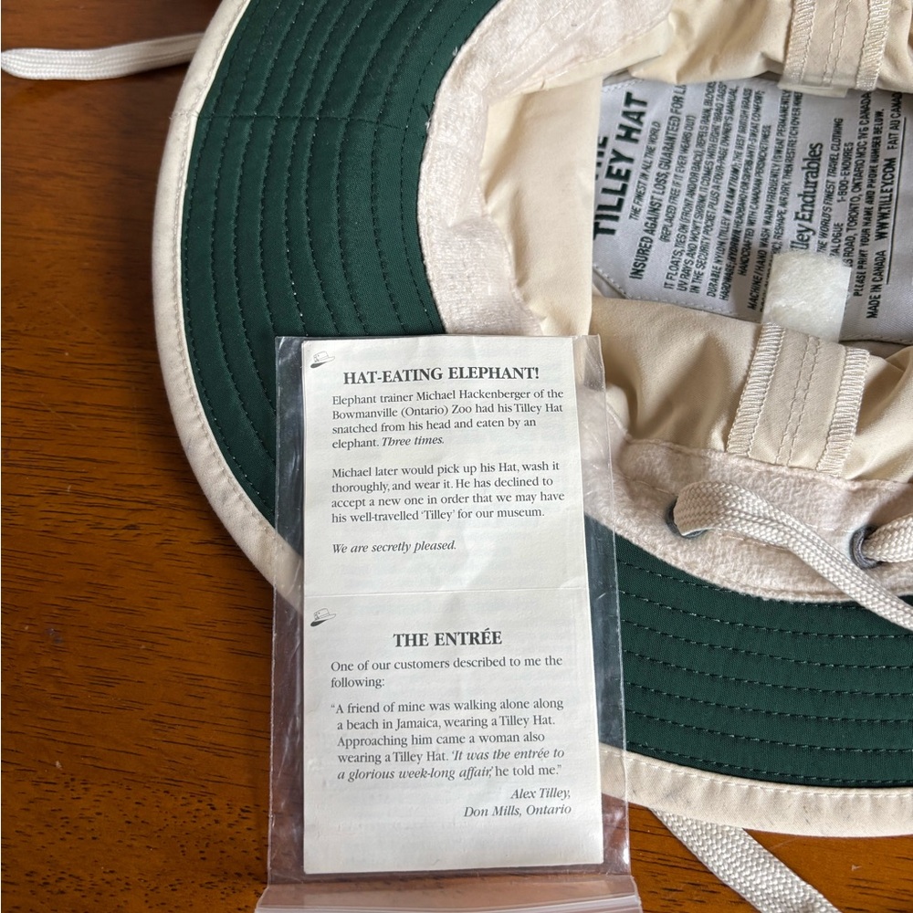 NWOT Tilley Endurables LT5 Airflo Hat Made in Canada Khaki Olive MMIII - Picture 11 of 11